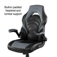 Staples Vortex Emerge Gaming Chair, Black and Grey, Adjustable Arms