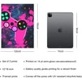 thumbnail image 3 of Video Game Wall Art Prints Set of 3, 12" X 16" Framed Gaming Decorations Canvas Print Colorful Gaming Themed Wall Decor Funny Game Poster Pictures for Boys Bedroom Playroom Living Room, 3 of 6
