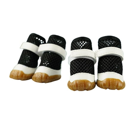 Harikaji Dog Boots for Small Medium Dogs for Hot Pavement  Breathable & Waterproof Dog Shoes  Anti-Slip Soles Skid-Proof Dog Paw Protector for Indoors & Outdoor Walks Black 1#