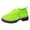 Light Green, variant on Knit Oxford Shoes for Women Lace up Breathable Mesh Solid Color Classic Lug Sole Low Heel Elastic Slip on Dress Shoes Yellow Size 7.5