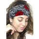thumbnail image 3 of NUEVAS diademas anchas para mujer, turbantes extra grandes para mujer, deportivas, de entrenamiento, elásticas, antideslizantes, con cinta de satén, 3 of 3