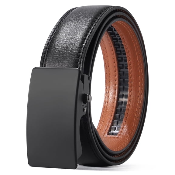 AWAYTR Ratchet Leather Belt for Men - Genuine Leather Black and Brown Belt for Dress Casual Pants