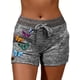 thumbnail image 4 of Butterfly Pattern Drawstring Shorts, Casual Dual Pockets Shorts For Spring & Summer, Women's Clothing, 4 of 4