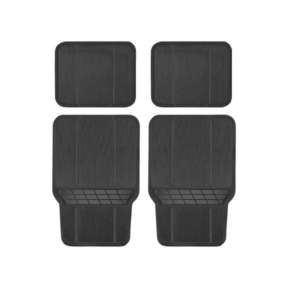 Nilight Universal All Weather Heavy Duty Floor Mats for Cars, Trucks, and SUVs, Pack of 4, Trim-to-Fit Design for Most Vehicles