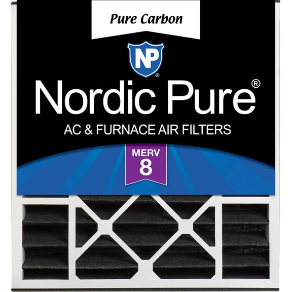 Air Bear 20x20x5 Replacement Pure Carbon Odor Reduction Merv 8 Air Filter 1 PK