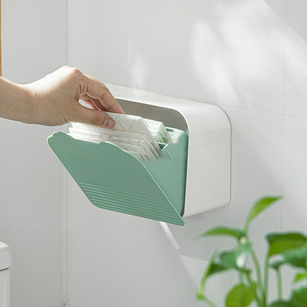 Soporte de almacenamiento de algodón perfecl montado en la pared para hisopos de algodón