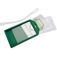thumbnail image 5 of Bulk 50 Pack - Premium Rigid Airline Luggage Tag Holders with 6" Worm Loops - Heavy Duty Hard Plastic -Suitcase ID Tag Identifiers with Business Card Insert Window by Specialist ID (Green), 5 of 7