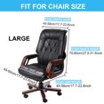 thumbnail image 7 of PiccoCasa Jacquard Office Chair Cover Swivel Chair Computer Armchair Protector, Coffee Brown, 7 of 7