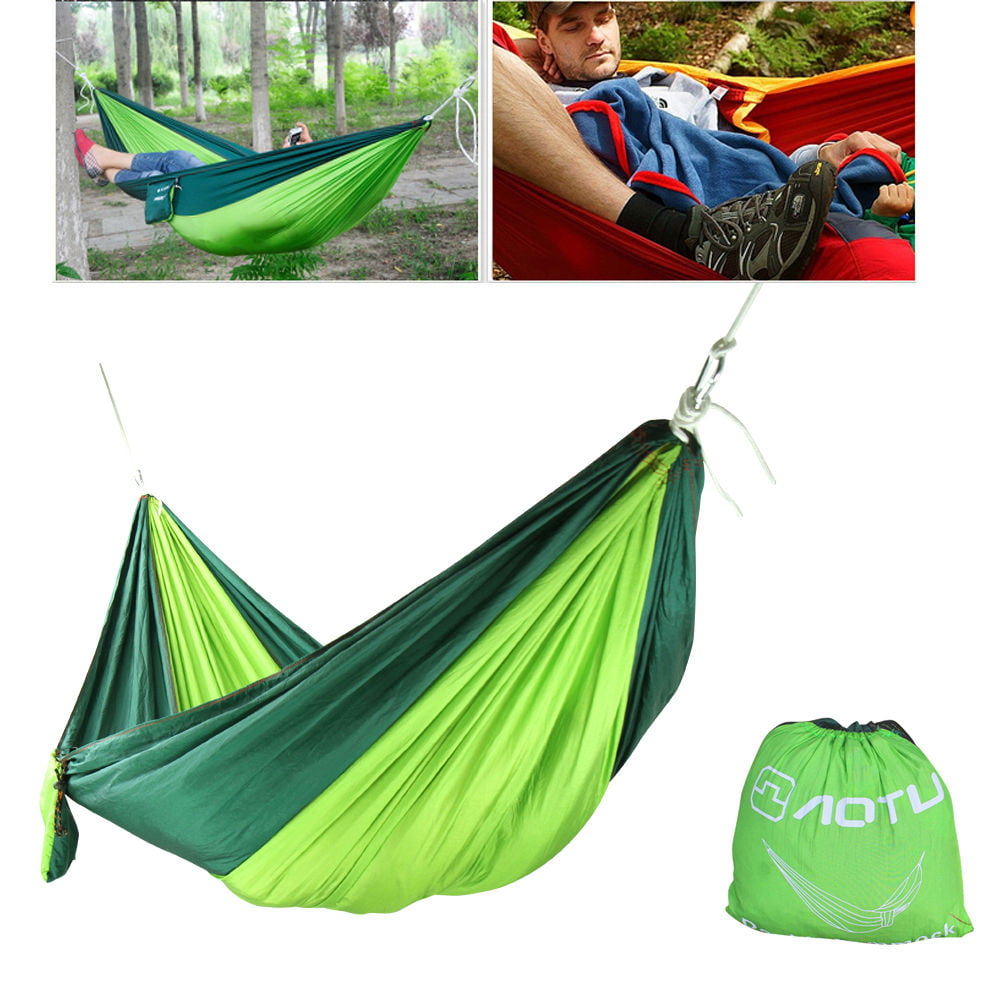 Ultralight Double Camping Hammock 210T Parachute with Straps for Travel Beach 