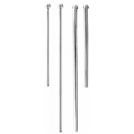 Westbrass D121-01 .38 in. OD Bullnose Faucet Riser - PVD Polished Brass