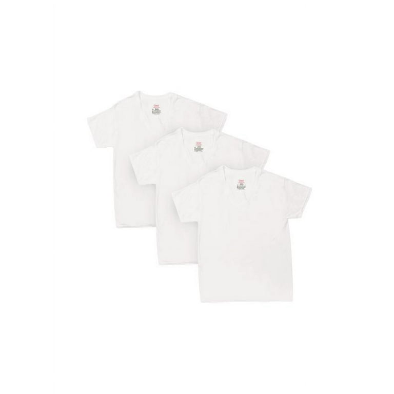 Hanes Men's White Crew T-Shirt Undershirts, 3 Pack 