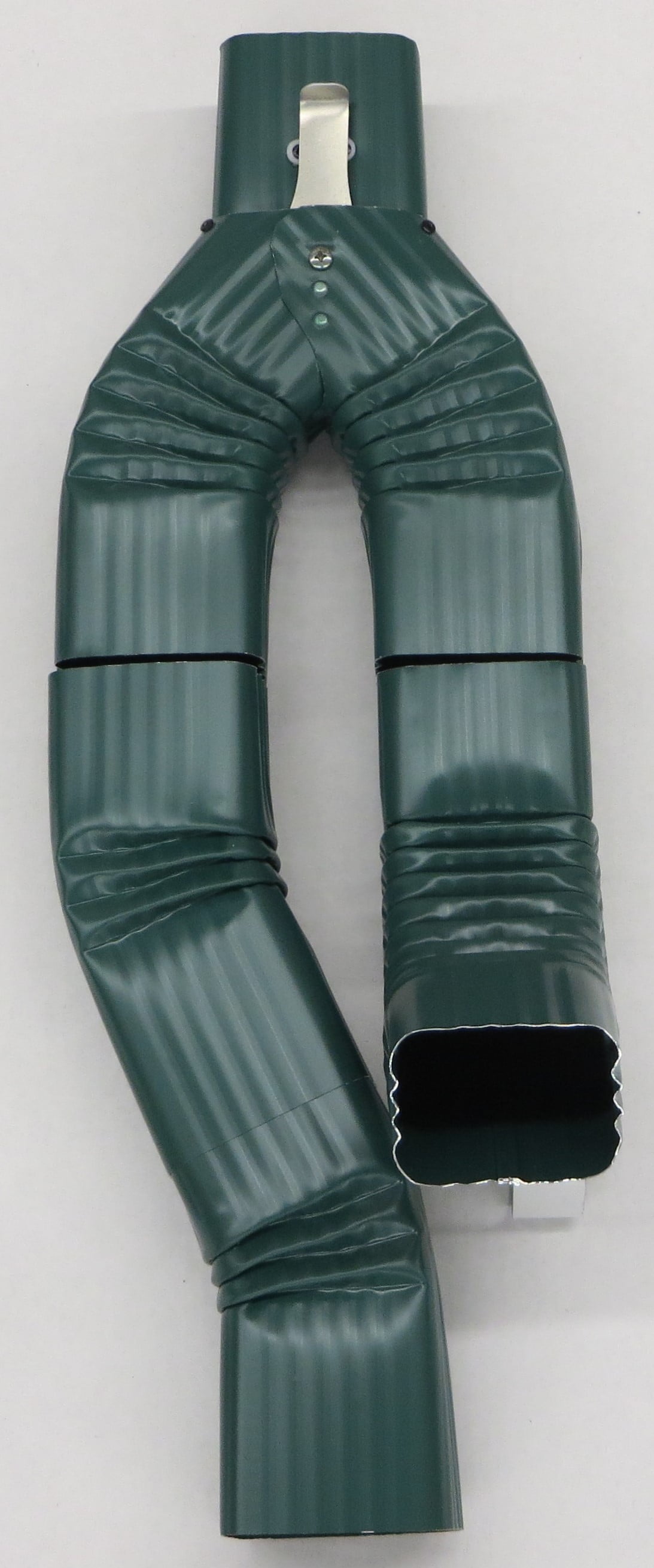 Inline Downspout Diverter for Rain Barrels (2X3, GRECIAN GREEN