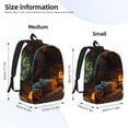 thumbnail image 2 of Honeii Cozy Tree Hole Cabin Print Canvas Backpack for School & Outdoor,Laptop Excursion Backpack,Notebook School Bookbag For Men Women,for Work, Travel, and Everyday Use-Small, 2 of 5