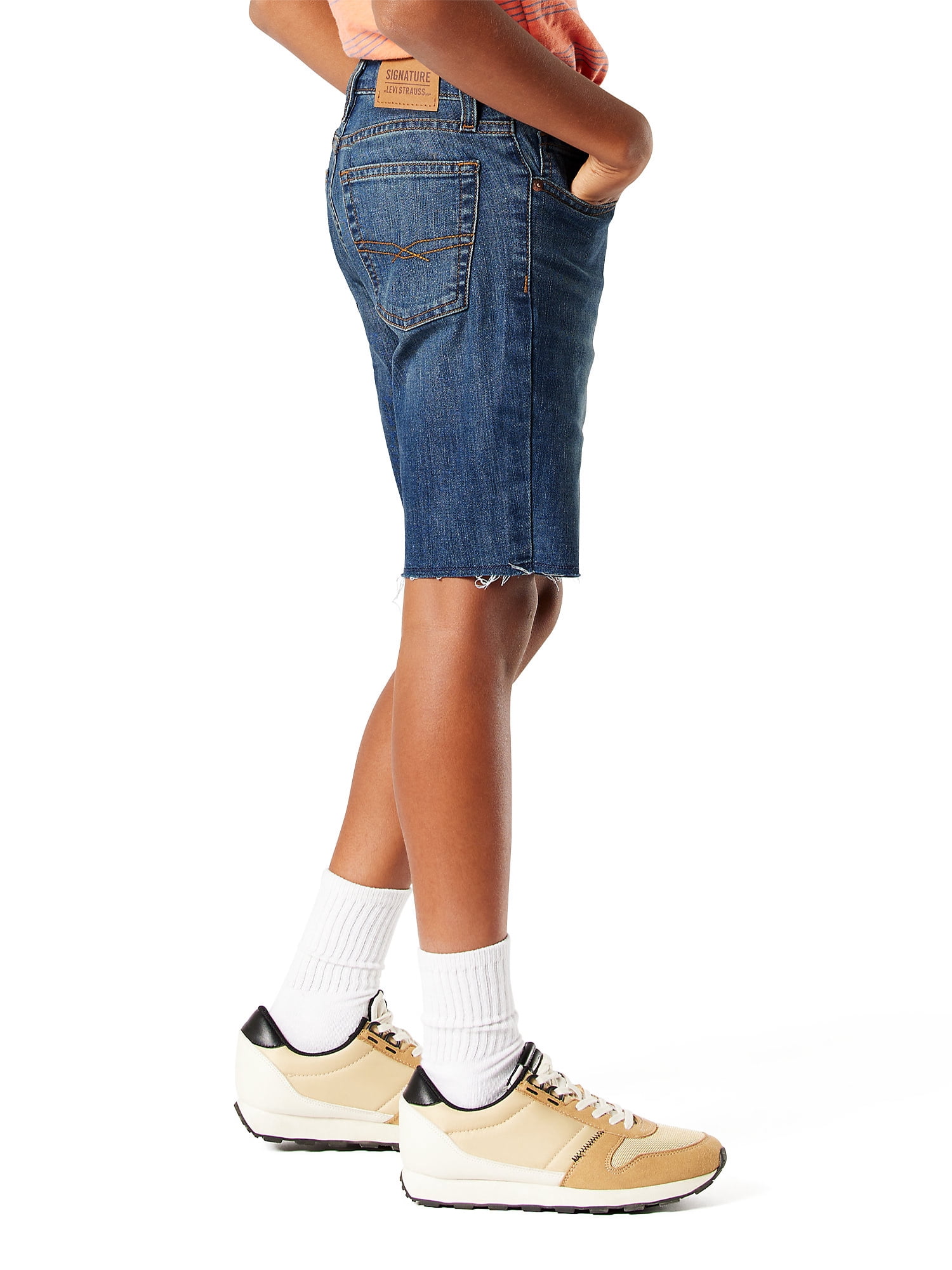 Signature By Levi Strauss & Co. Boys Denim Cut Off Short, Sizes 4-18