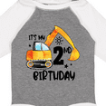 thumbnail image 4 of Inktastic Construction Truck It's My 2nd Birthday Boys or Girls Long Sleeve Baby Bodysuit, 4 of 5
