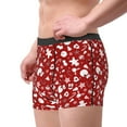 thumbnail image 2 of Balery Red Christmas Cheer. Calzoncillos bóxer para hombre, ropa interior de algodón suave y transpirable con cinturilla de nailon-X-Large, 2 of 5