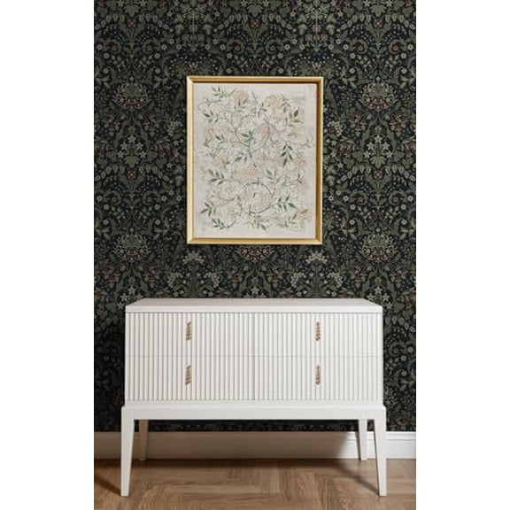 NextWall Filigree Floral Peel and Stick Wallpaper