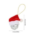 thumbnail image 3 of Pack de 10 adornos navideños de bolas de espuma roja con cuerdas para colgar 15 x 12 x 3 cm decoración festiva para el árbol del árbol ideal para fiestas navideñas en casa. Adornos colgantes con, 3 of 7