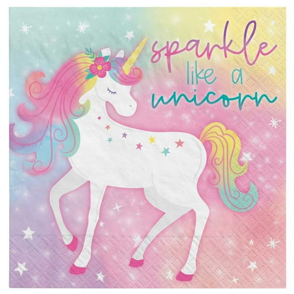 Unicorn 'Enchanted Unicorn' Lunch Napkins (16ct)