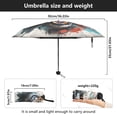 thumbnail image 3 of JSTEL Roaring Tiger Watercolor Folding Umbrella for Rain Sun Travel Mini Lightweight Compact Umbrellas, 3 of 5