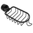 thumbnail image 2 of Hanging Faucet Storage Rack Adjustable Sink Dishcloth Sponge Drainer Rack for Kitchen Bathroom Black, 2 of 6