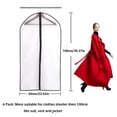 thumbnail image 2 of Fundas para ropa, 6 unidades/juego de fundas para ropa PEVA, bolsa para traje, funda antipolvo para ropa, funcionalidad de alta precisión, 2 of 8