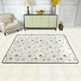 thumbnail image 2 of XMXT Non-Slip Area Rug, Cartoon Bee Dandelion Polyester Rugs for Living Room, 72 x 48 inches, 2 of 9