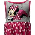 thumbnail image 4 of Disney Toddler Girls Pink Polka Dot Bow Minnie Mouse Tank Top Dress 3T, 4 of 4
