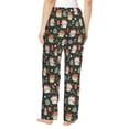 thumbnail image 3 of Goofa Dragon With Hohoho Printed Soft Pajama Pants for Women, Wide Leg Comfy Casual Lounge Yoga Pants-Large, 3 of 9