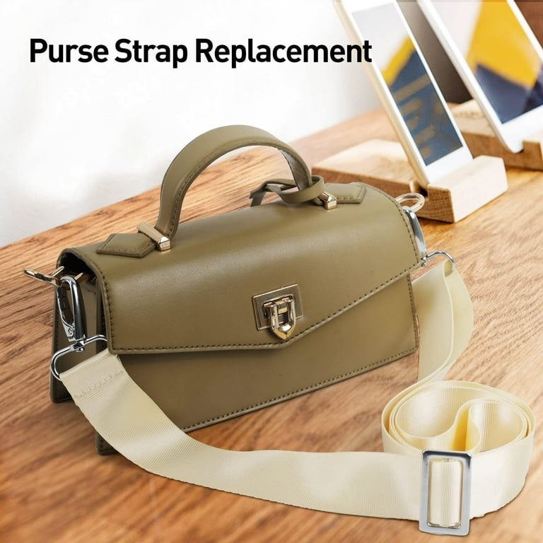 Replacement Shoulder Strap: Adjustable Wide Purse Strap for Crossbody  Canvas Bags Handbags Guitar Case Laptop- Durable Nylon Bag Strap with Metal  Buckle- Khaki 
