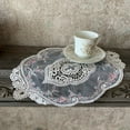 thumbnail image 1 of Furniture Cover,European Oval Embroidered Lace Embroidered Lace Fabric Placemat Coaster Coffee Table Mat True Excellence, 1 of 5