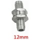 thumbnail image 2 of Válvula de retención Válvula de combustible de aluminio, válvula de retención de gasolina diesel (12 mm 2 piezas), válvula de retención de línea de combustible para sistema de combustible de carburador de baja concentración, válvula de retención corta oso de fresa Electrónica, 2 of 4