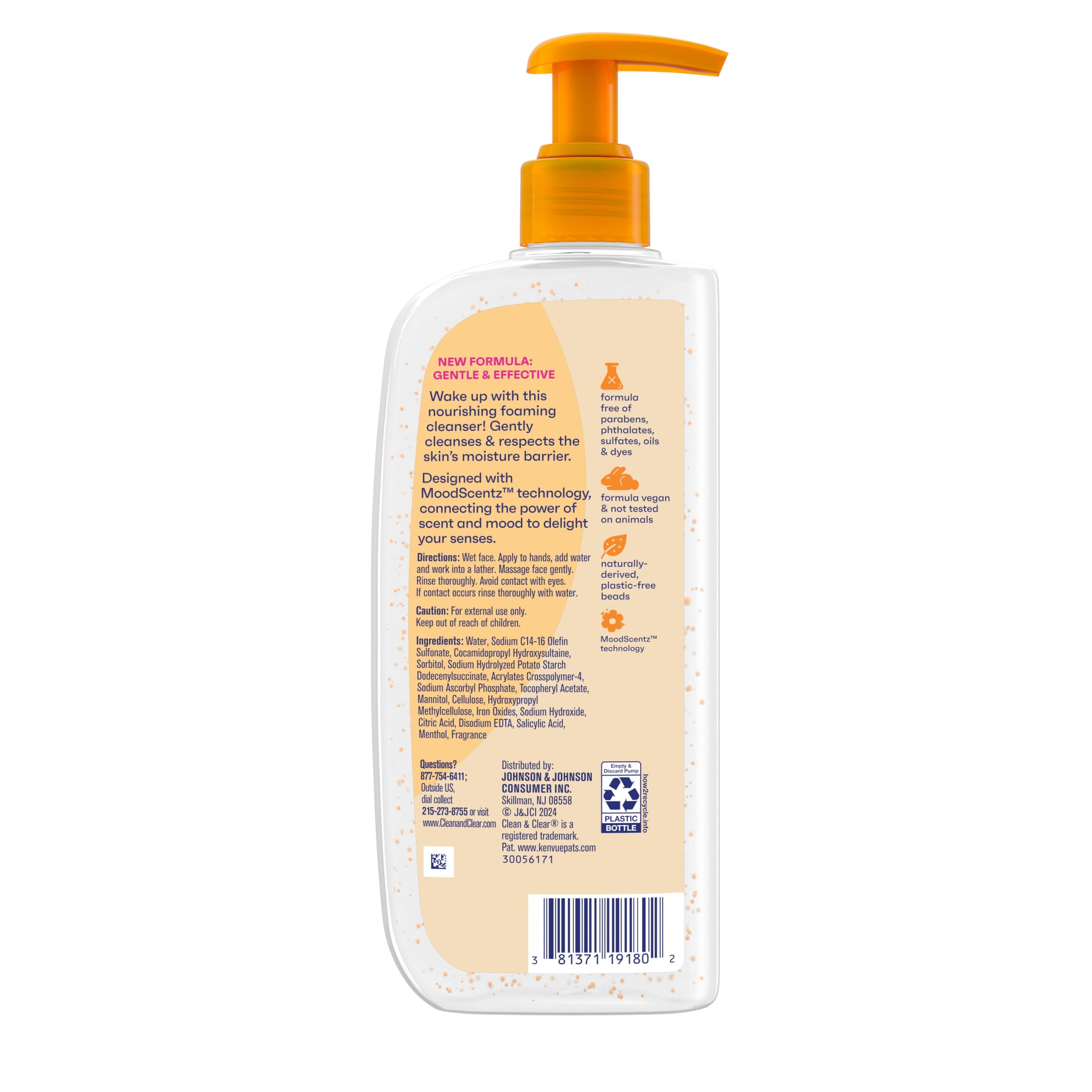 Clean & Clear Morning Burst Oil-Free Face Wash, 12 fl. oz