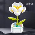 thumbnail image 2 of Kit de bloques de construcción de flores Treingi 2024, juguetes para ensamblar plantas en macetas inmortales, adornos para decoración del hogar, regalos de cumpleaños y Navidad para niños, 2 of 5