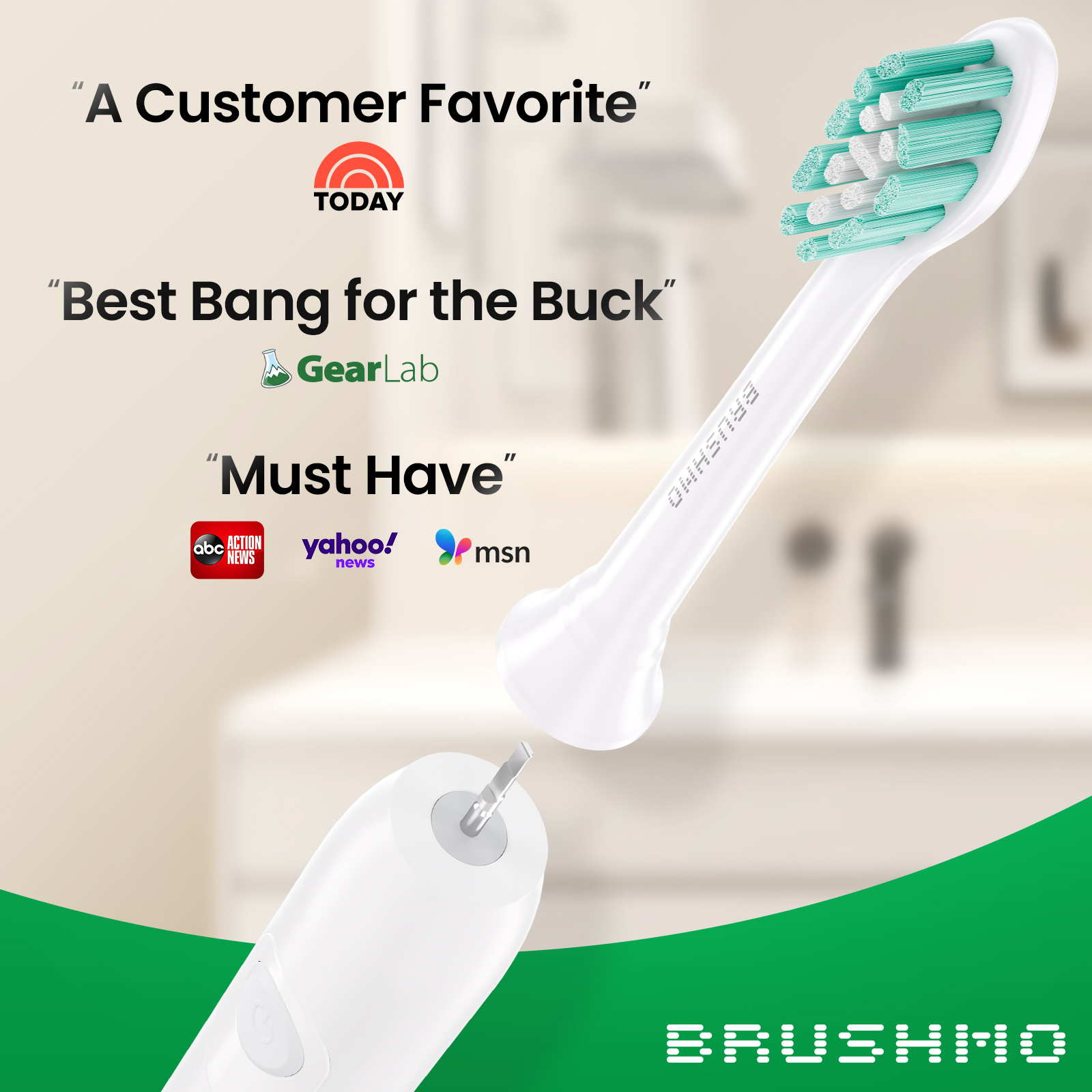 Brushmo Replacement Toothbrush Heads for Sonicare, 8-Pack photo 4