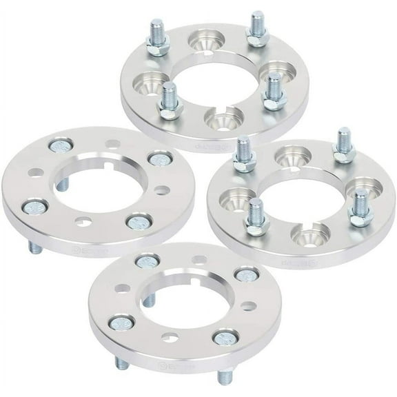 ECCPP 4x 4 lug Wheel Spacers Adapters 4x100mm to 4x114.3mm 12x1.5 71mm 15mm silver Compatible with 1991-2000 for F-ord Escort 1989-2002 for To-yota Corolla