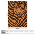 thumbnail image 4 of Nawypu Tiger Pattern Orange Black Throw Blanket Super Soft Lightweight Warm for Couch Travel Chair-All Season Premium Bed Blanket (Tiger Blanket), 4 of 6