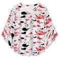 thumbnail image 4 of Valentine'S Day Cupid'S Arrow Women's V-Neck Blouse With 3/4 Ruffled Bell Sleeves Casual Top Ladies Blouses, 4 of 7