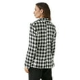 thumbnail image 2 of Principles Womens Dogtooth Double-Breasted Blazer, 2 of 4