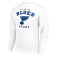 thumbnail image 2 of Men's Starter  White St. Louis Blues Team Logo Fleece Pullover Sweatshirt, 2 of 3
