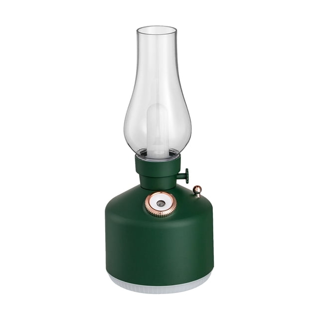 280mL Kerosene Lamp Shaped Humidifier Diffuser With 7-color Light USB Cool Mist Humidifier Desktop Air