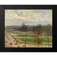 thumbnail image 2 of Pissarro, Camille 18x15 Black Modern Framed Museum Art Print Titled - The Garden of the Tuileries on a Winter Afternoon, 2 of 5