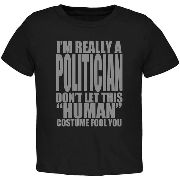 Halloween Human Politician Costume Toddler T Shirt
