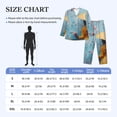 thumbnail image 4 of Cauagu Woman Under Blossoming Tree Print Men's Long-Sleeve Pajama Set,Soft Button-Front 2Pjs for Men Long Sleeve Men’s Sleepwear-X-Large, 4 of 7