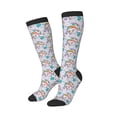 thumbnail image 2 of Daiia Sports Socks Unicorn DoingYoga Printed Novelty Crew Socks for Men Women Knee High Socks Cotton Socks Soft & Breathable Support Unisex Socks, 2 of 9