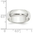thumbnail image 4 of Solid Platinum 8.2mm Half Round Featherweight Wedding Band Size 8 - Ring Size 8.0, 4 of 7