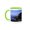 Green/White, variant on 3drose, Wa, San Juan Island, Lime Kiln Lighthouse - Us48 Jwi1223 - Jamie and Judy Wild, 11oz Mug
