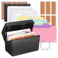 thumbnail image 1 of Shisuyan 1 Set Index Card Set Flash Cards Index Note Papers Colored Reversion Cards Multi-Functional Organizer For Cards For Office Home, 1 of 9