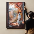thumbnail image 6 of Canvas Wall Art for Living Room - Parson Russell Terrier Dog Poster Print Vintage Home Decor Pets Oil Painting Autumn Room Decor, 6 of 6