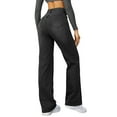 thumbnail image 3 of Wide Leg Jeans for Women Casual High Waisted Strechy Straight Leg Loose Tummy Control Denim Pants with PocketBlack 2XL, 3 of 6